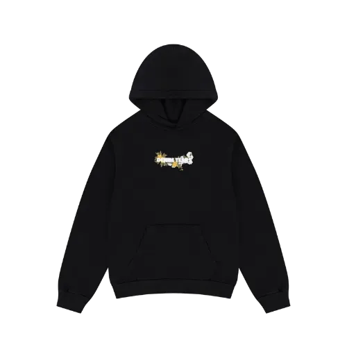 Moletom Denim Tears Embroidered Floral Black
