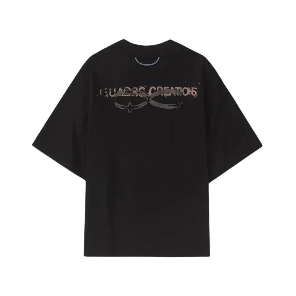 Camiseta Quadro Creations Baby Tee Black - Droper