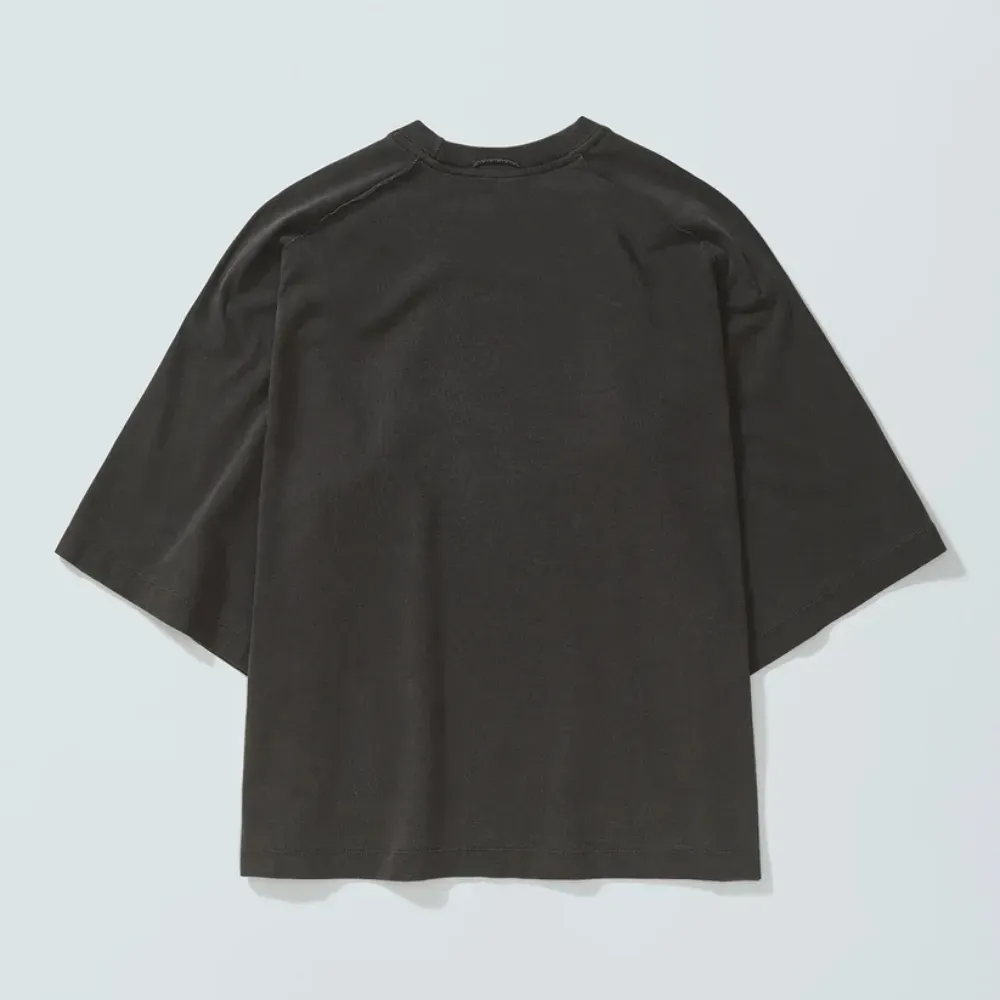 Camiseta Quadro Creations Burn-In Oversized Raglan Stoned Acid