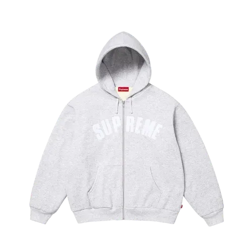 Moletom Supreme Arc Thermal Lined Zip Up Ash Grey FW25-W8 - Droper