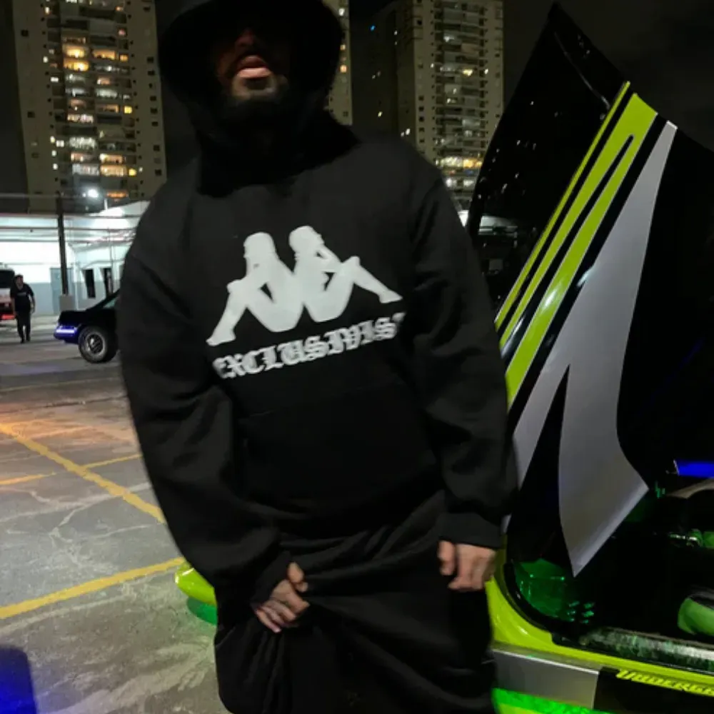 Kappa x Exclusivist 1of1 Moletom Heritage Black - Droper