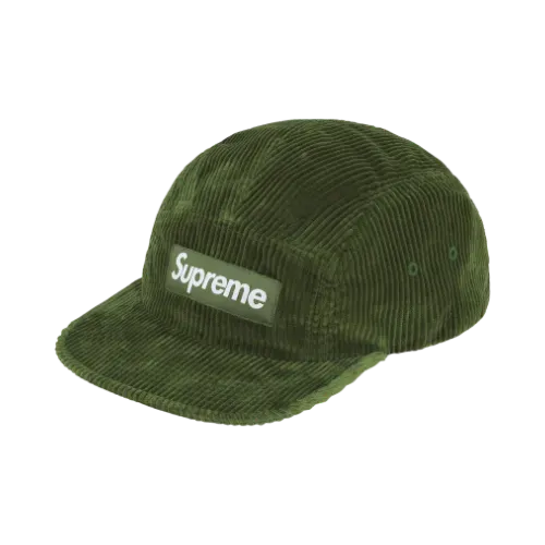 Boné Supreme Corduroy Camp Olive FW25-W8 - Droper