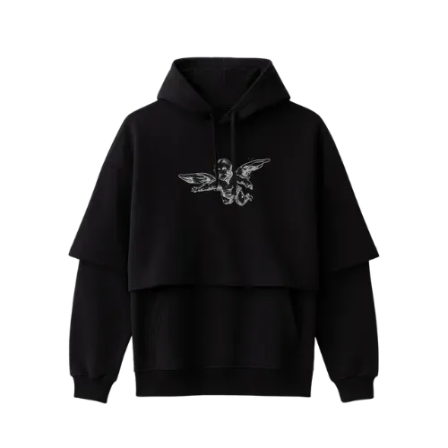Moletom THESAINT Robot Angel Black - Droper