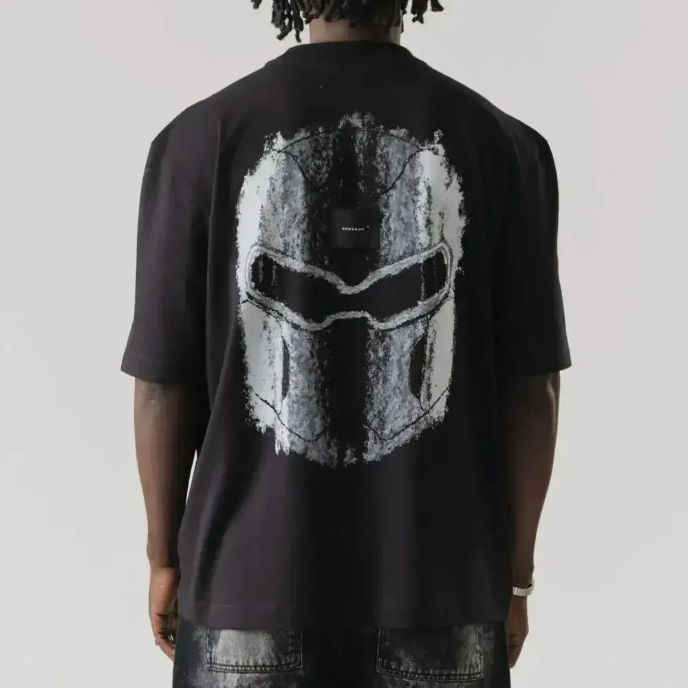 Camiseta THESAINT Unic Robo Helmet Black - Droper