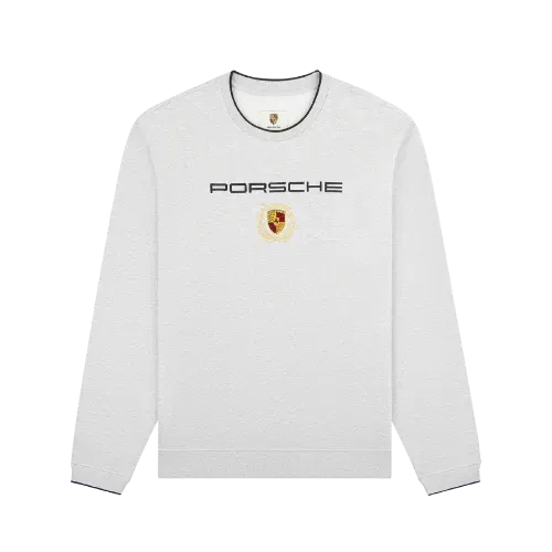 Porsche x Aimé Leon Dore Moletom Embroidered Crewneck Silver Mix