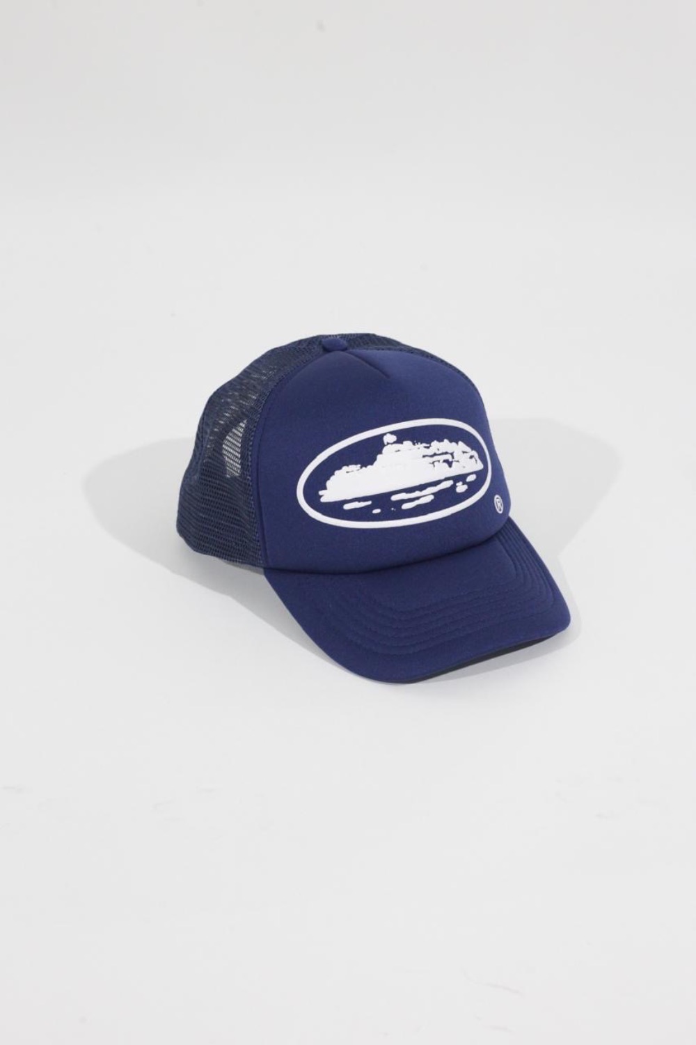 Boné Corteiz Alcatraz Puff Print Trucker Navy — Único, Novo