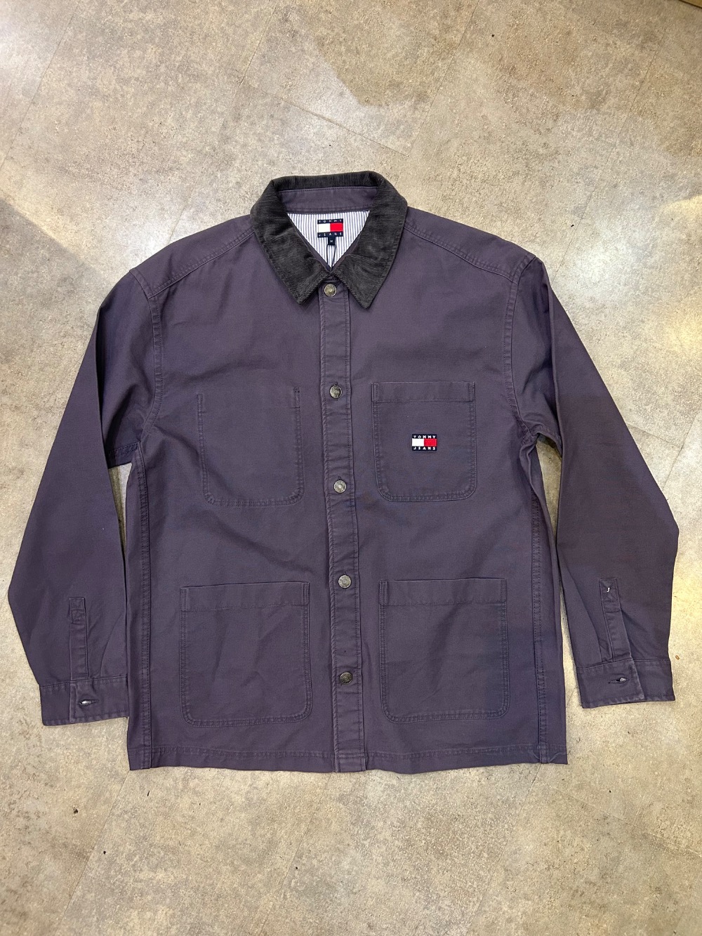 Jaqueta Tommy Jeans cord overshirt in - dark blue