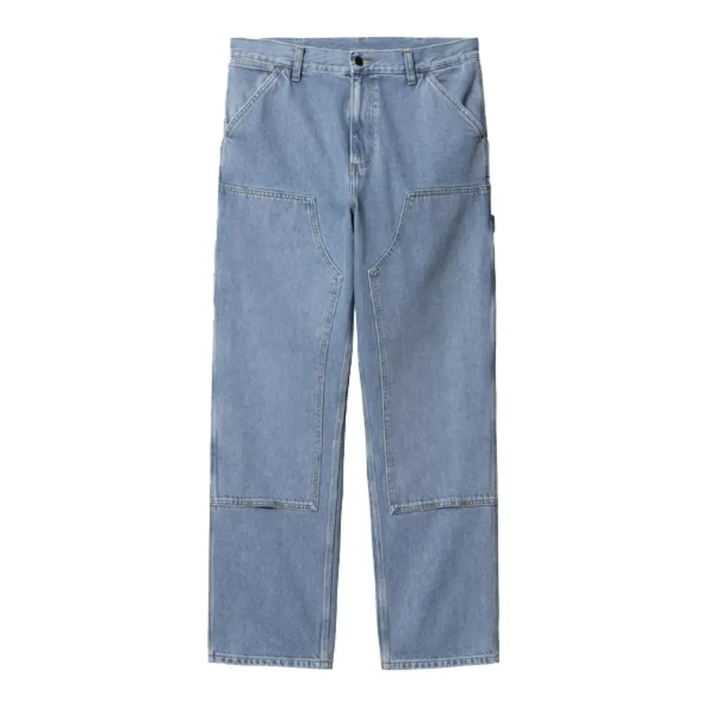 Carhartt Denim ダブルニー “ICE BLUE” W32 Calça Carhartt W.I.P Double Knee Blue - Droper