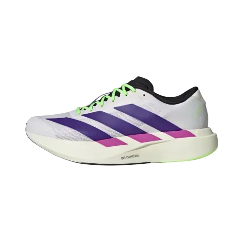 adidas Adizero Evo SL Cloud White Collegiate Purple Lime Burst