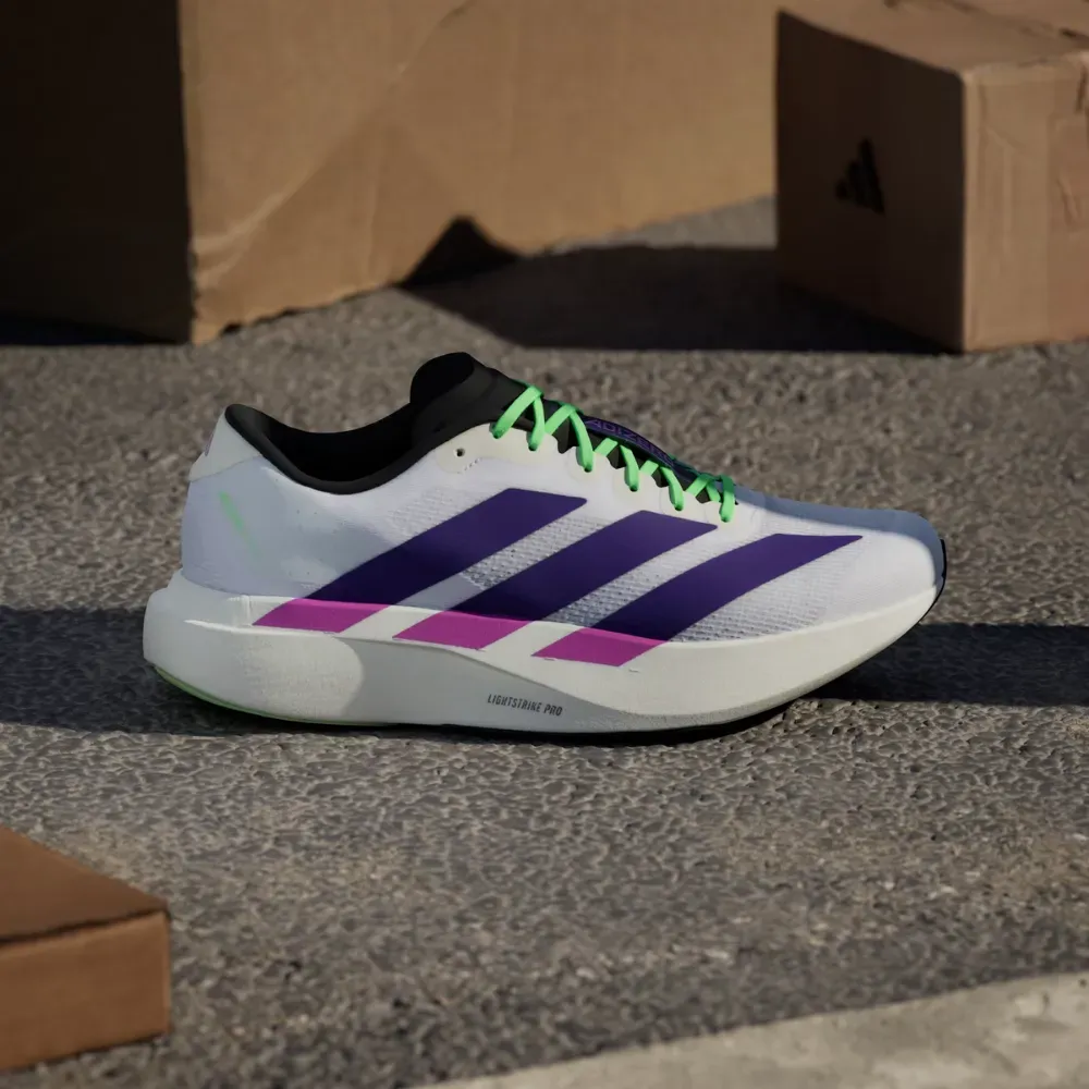 Imagem adidas Adizero Evo SL Cloud White Collegiate Purple Lime Burst
