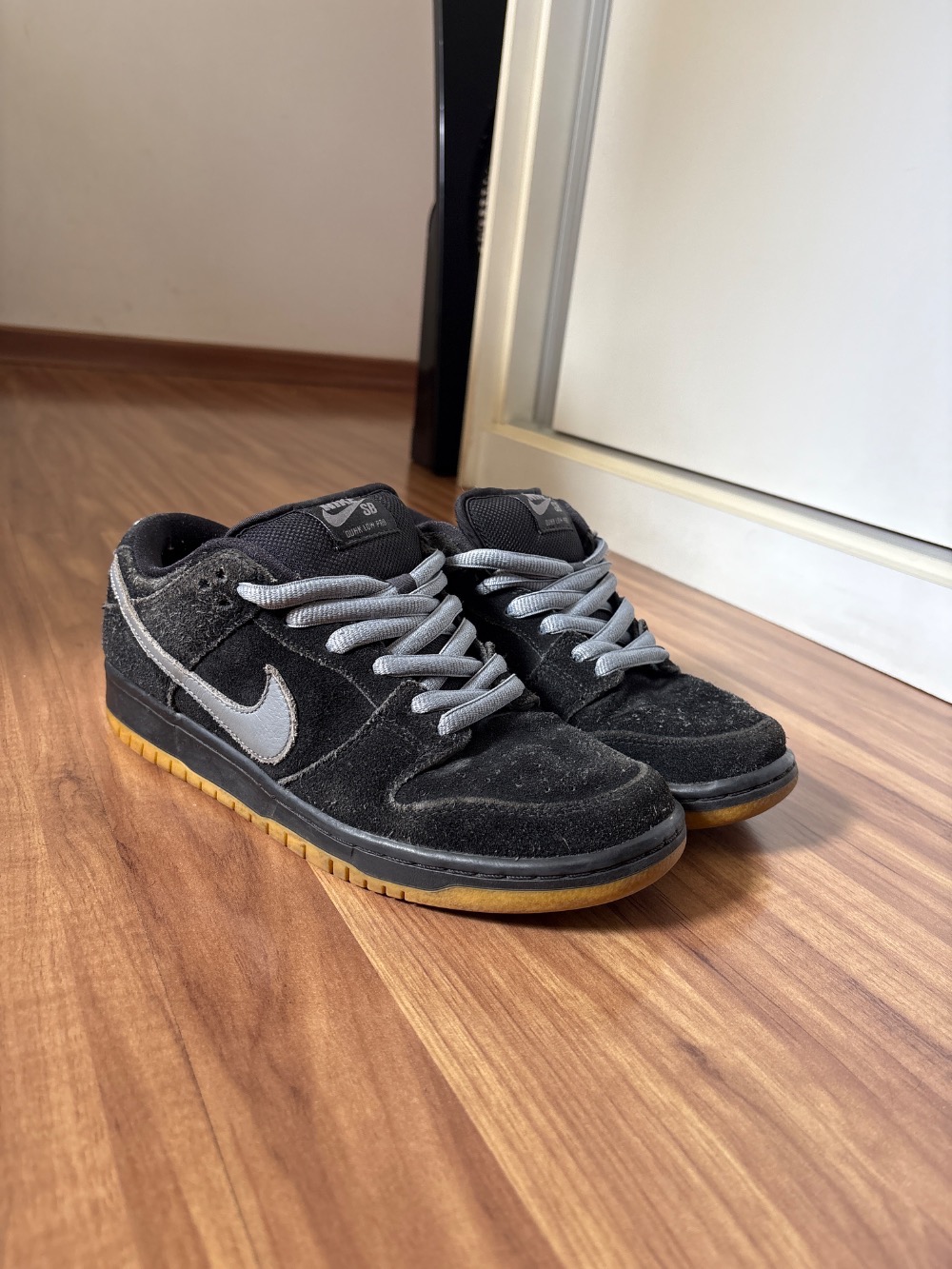 Nike SB Dunk Low Pro Grey Black — 38, Usado
