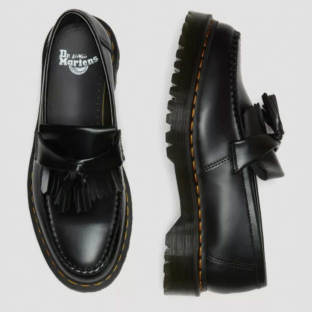 Dr.Martens Loafers Adrian Bex Smooth Leather Tassel Black - Droper