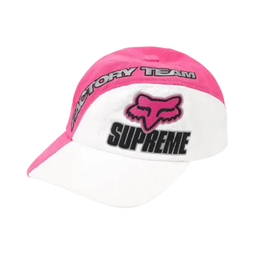 Fox Racing x Supreme Boné 6-Panel White FW25-W9