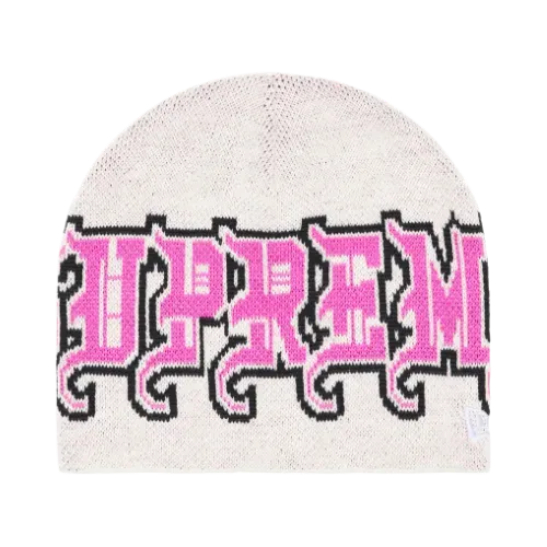 New Era x Supreme Touca Outline Beanie White FW25-W9