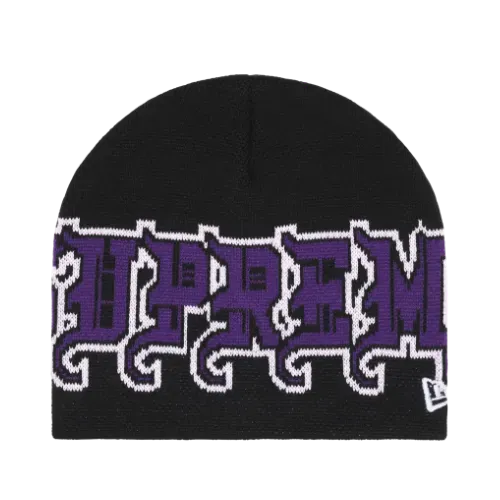 New Era x Supreme Touca Outline Beanie Black FW25-W9