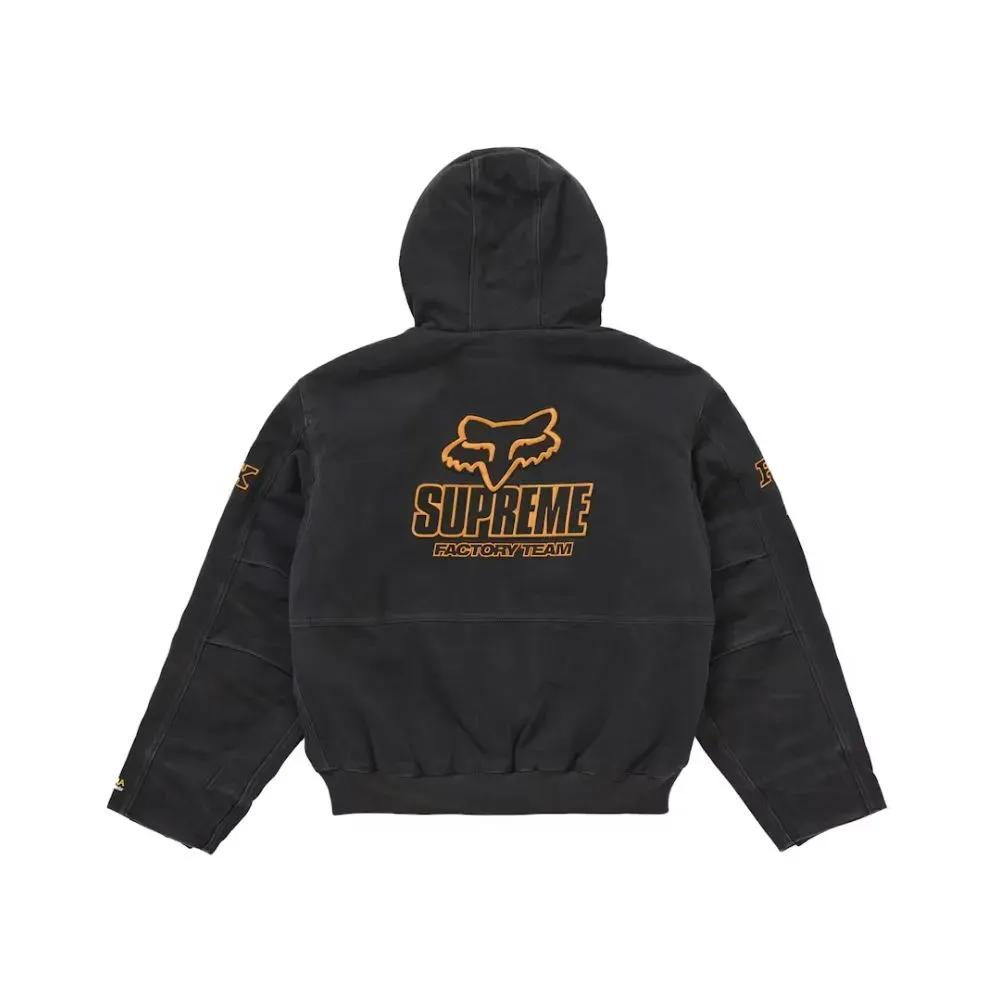 Fox Racing x Supreme Jaqueta Hooded Work Black FW25-W9 - Droper