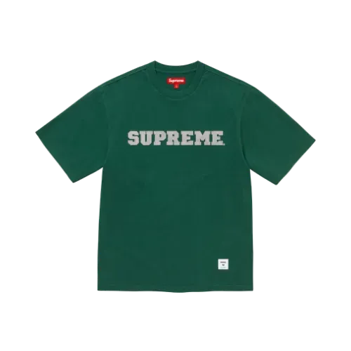 Camiseta Supreme Collegiate Appliqué S/S Dark Green FW25-W9 - Droper