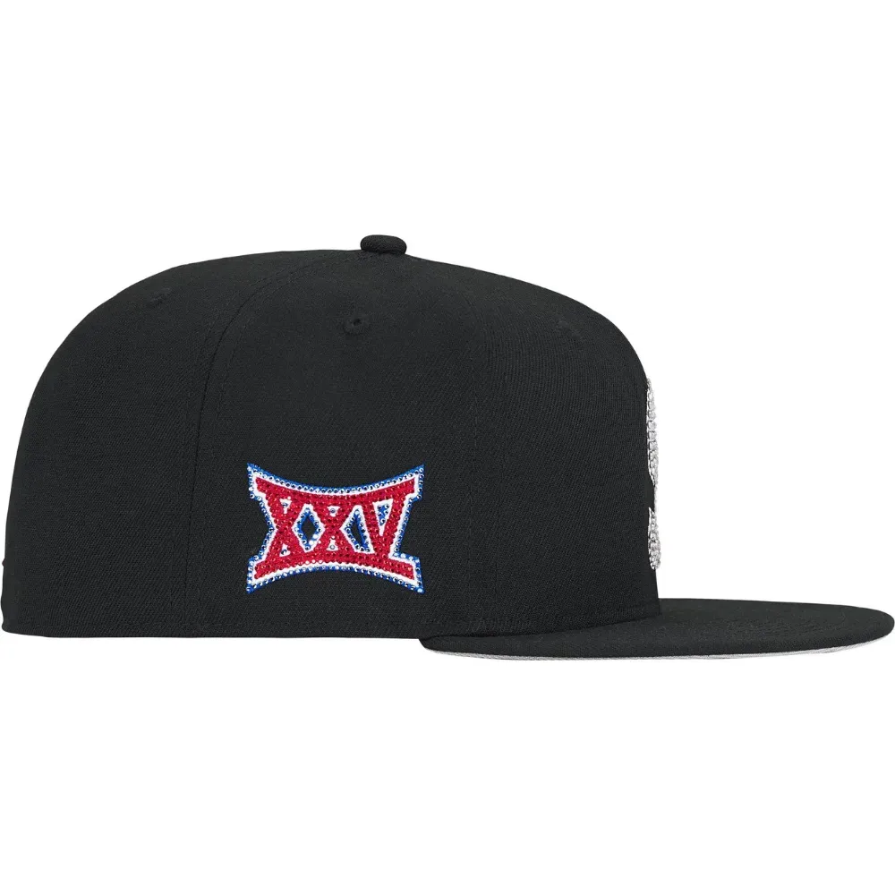 Swarovski x Supreme Boné S Logo New Era Black FW25-29 - Droper