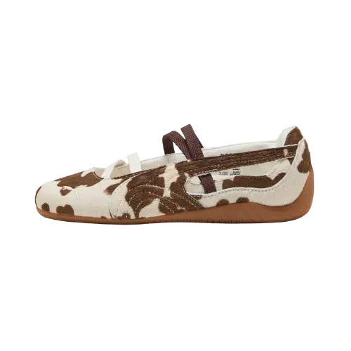 Puma Speedcat Ballet Cow Print Chocolate Brown Warm White