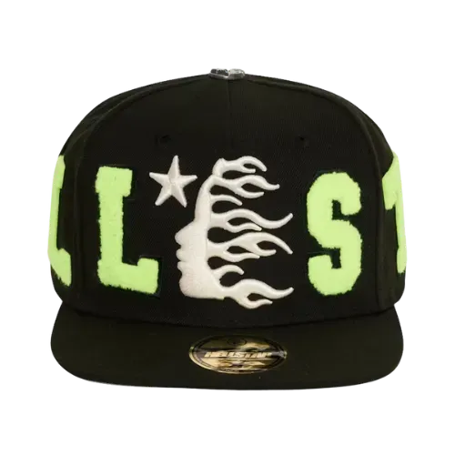 Boné Hellstar OG Patch Fitted Green Camo - Droper