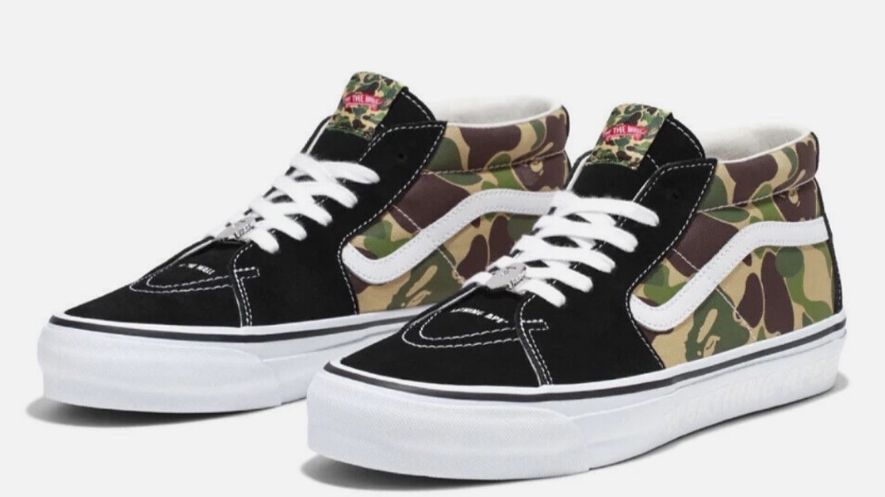 BAPE x Vans SK8 Mid LX Abc Camo Green