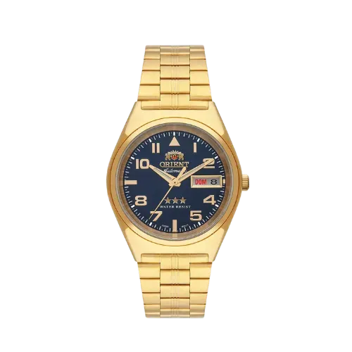 Relógio Orient 3 Estrelas Automatic 50m Gold - Droper