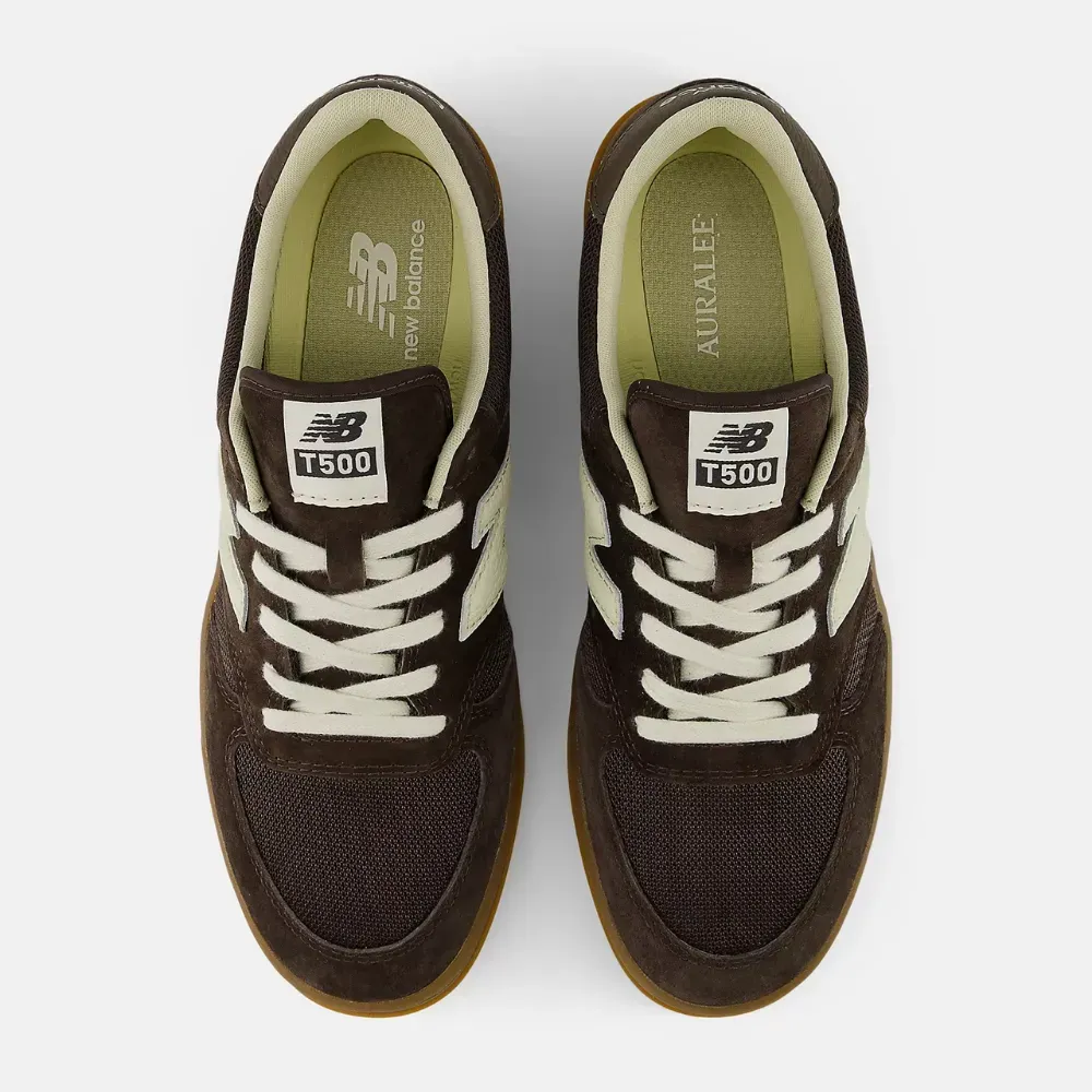 Auralee x New Balance T500 Java Delicioso White Asparagus - Droper