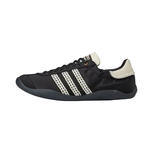 靴 Wales Bonner  Karintha Core Black Wales Bonner x adidas Karintha Low Satin Core Black Dark Brown