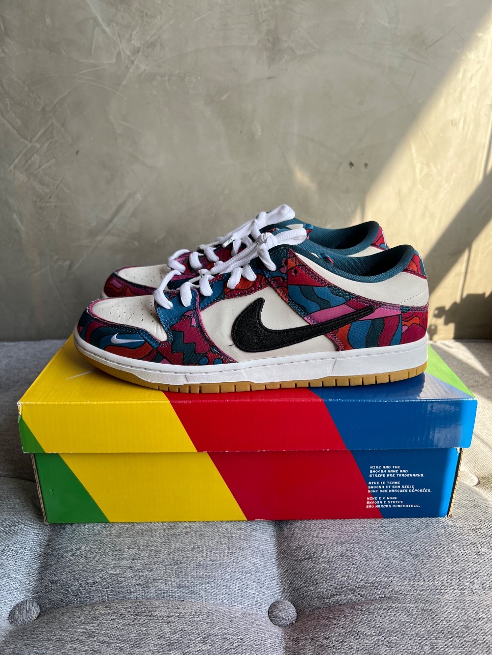 Parra x Nike SB Dunk Low Pro Abstract Art — 41, Usado