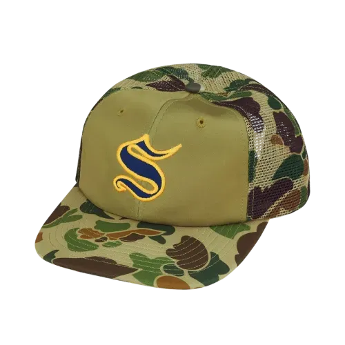 Boné Supreme Contrast S Mesh Back 6-Panel Olive FW25-W10 - Droper