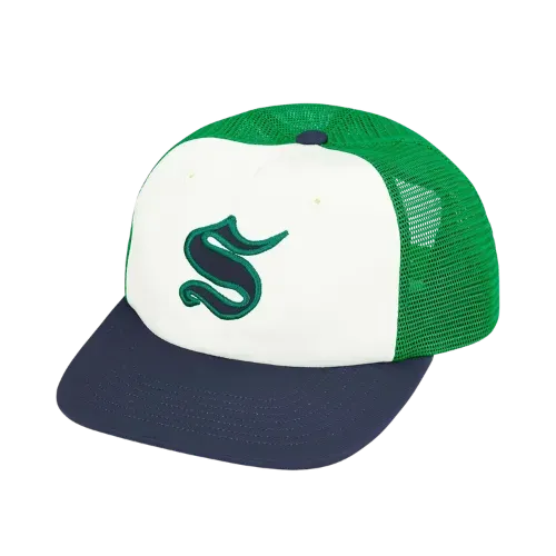 Boné Supreme Contrast S Mesh Back 6-Panel Green FW25-W10 - Droper