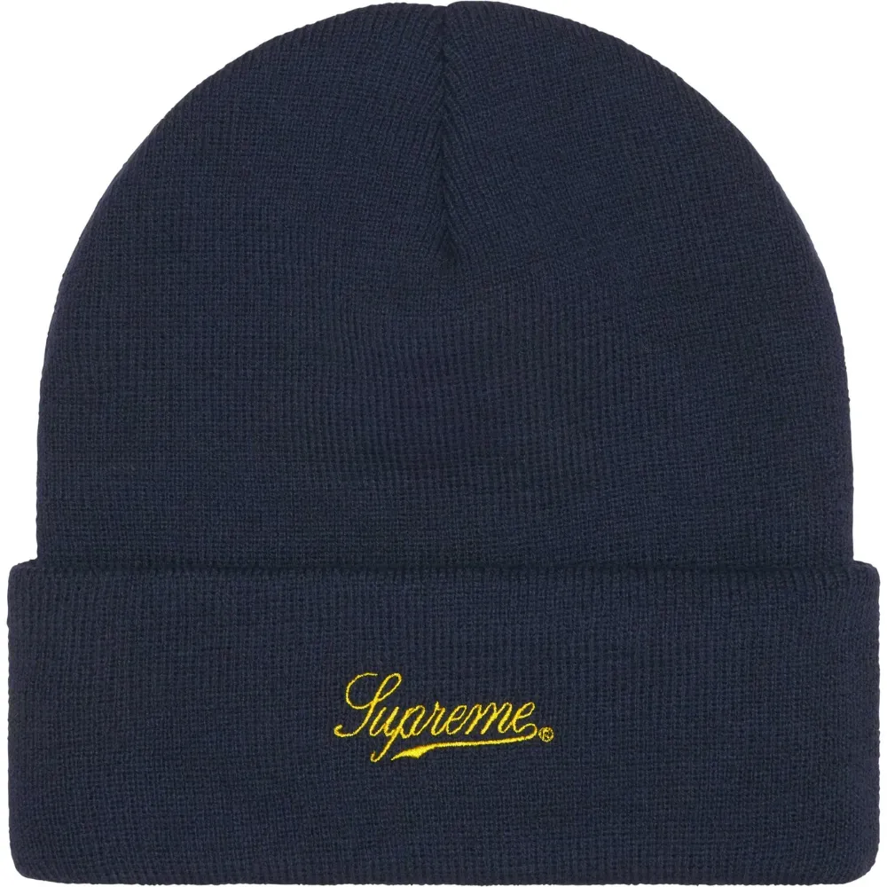 新品Supreme x Wu-Tang Clan Beanie Navy Wu-Tang Clan x Supreme Touca Navy FW25-W10 - Droper