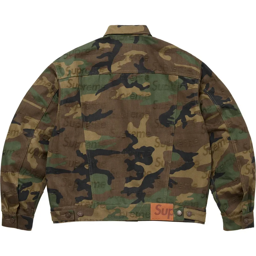 Supreme Jacquard Logos “Woodland Camo\