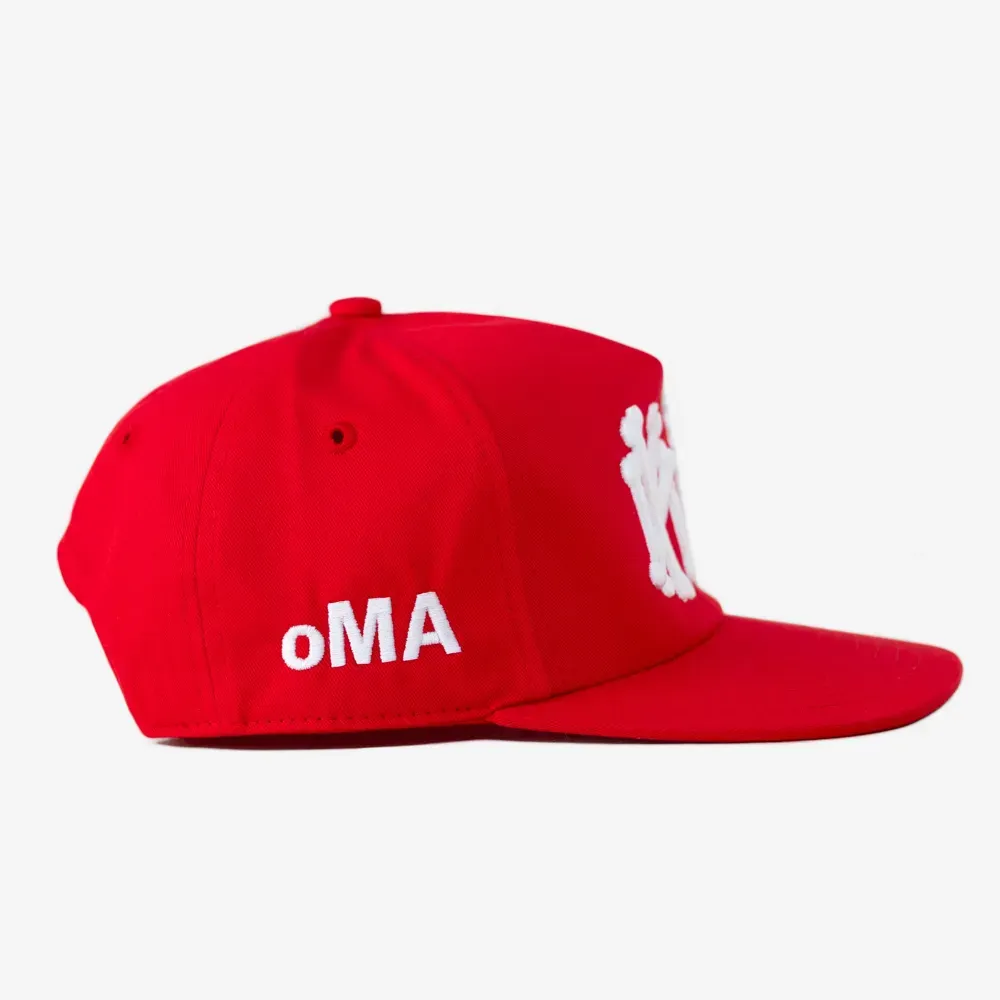 Boné oMA Studios NY NY Bones Red White - Droper