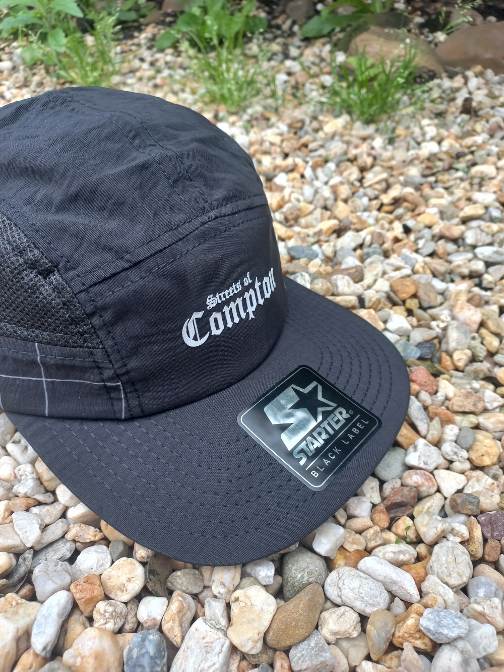 Boné Starter 5 Panels Strap Flexible Compton Black