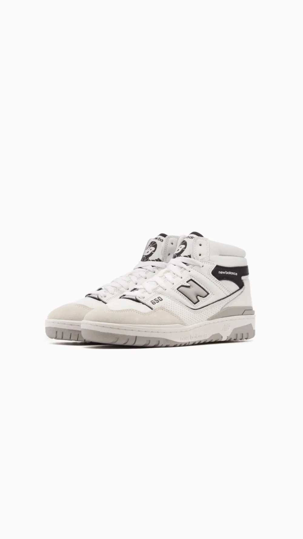 New Balance 650R Angora Pack White Black — 38 / 39 / 40 / 41 / 42 / 43 / 44, Novo