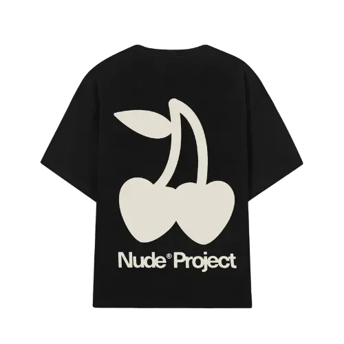 Camiseta Nude Project Cherry Logo Black