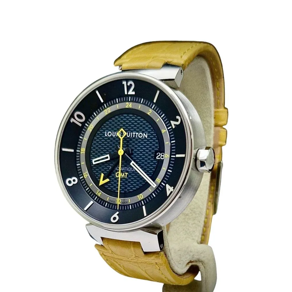 Relógio Louis Vuitton Tambour Moon GMT Yellow - Droper