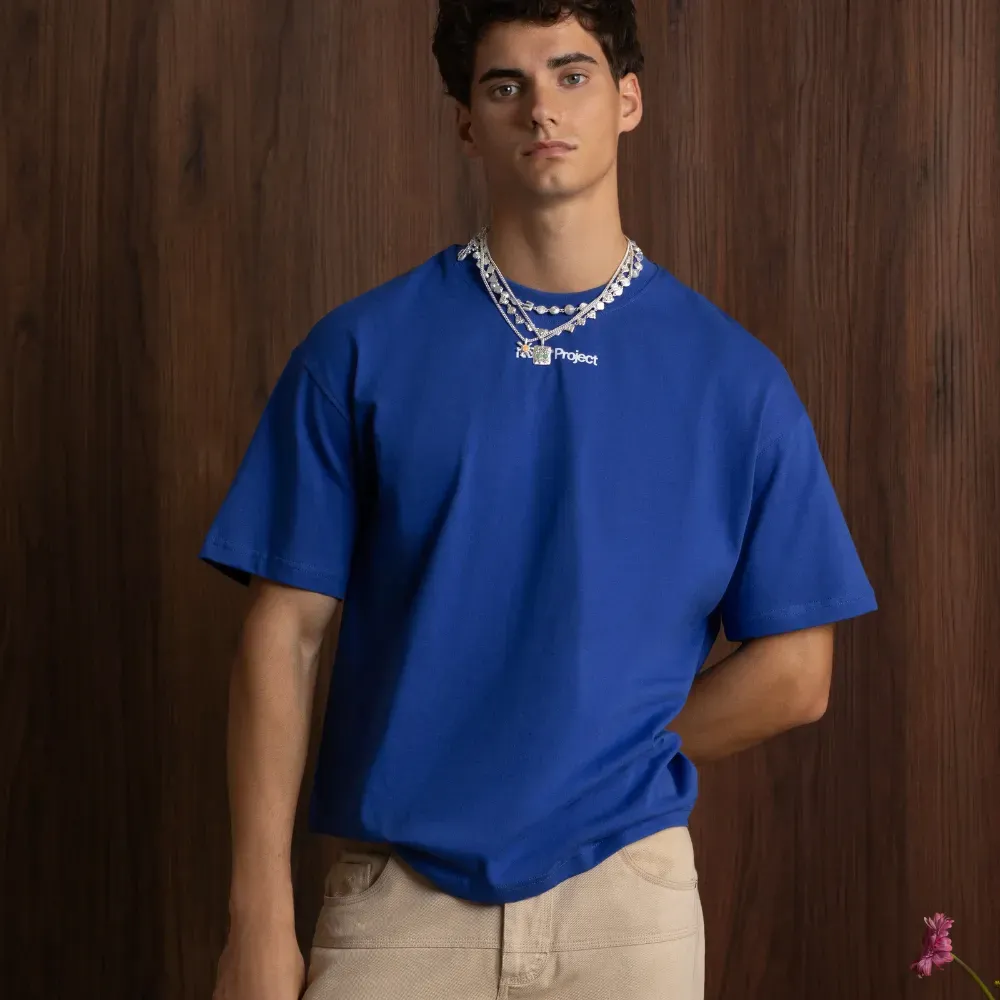 Camiseta Nude Project Play With Logo Blue foto 2