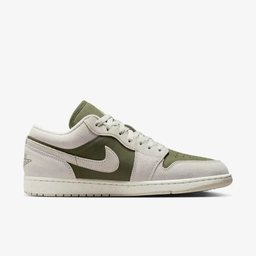 Air Jordan 1 Low Medium Olive Sail - Droper