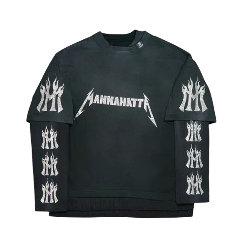 Mannahatta NYC x Maison Mihara Yasuhiro Camiseta Thermal Combined Fuego