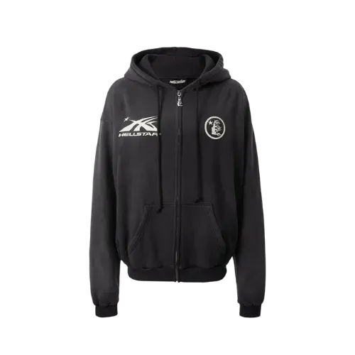 Jaqueta Hellstar Logo Zip-Up Black