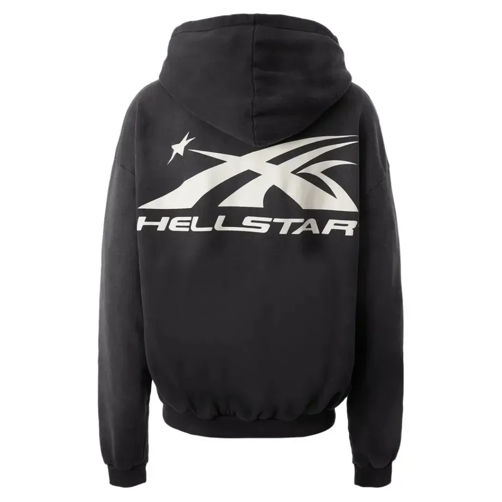 Jaqueta Hellstar Logo Zip-Up Black - Droper