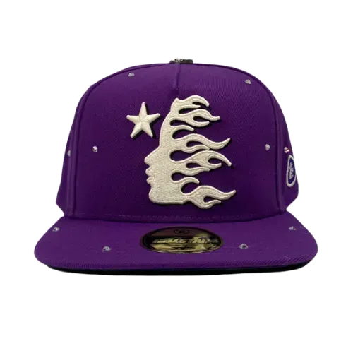 Boné Hellstar OG Logo Rhinestone Purple