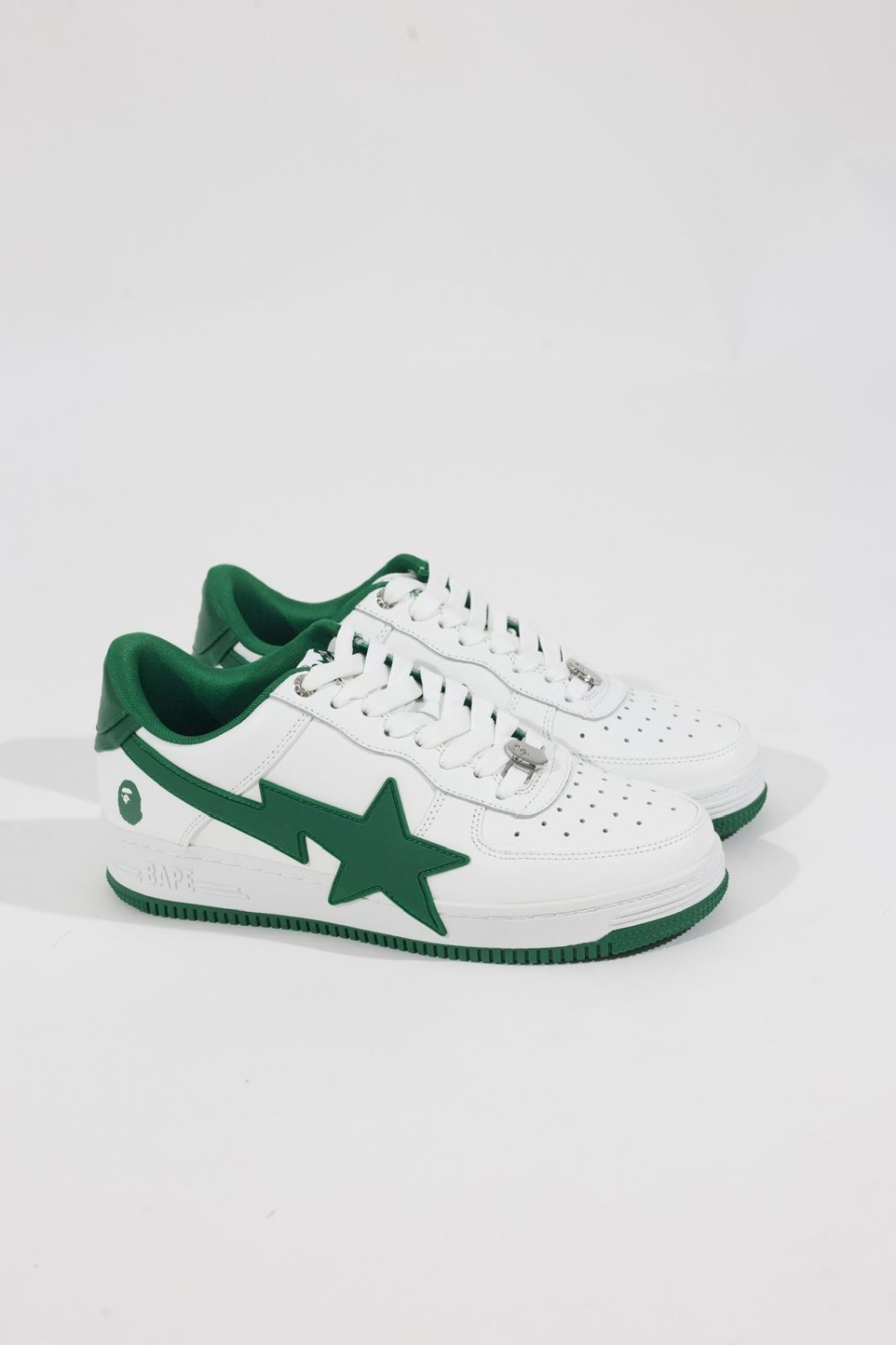 A Bathing Ape Bape Sta OS #2 White Green