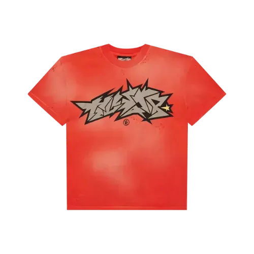 Camiseta Hellstar Crack Print Red