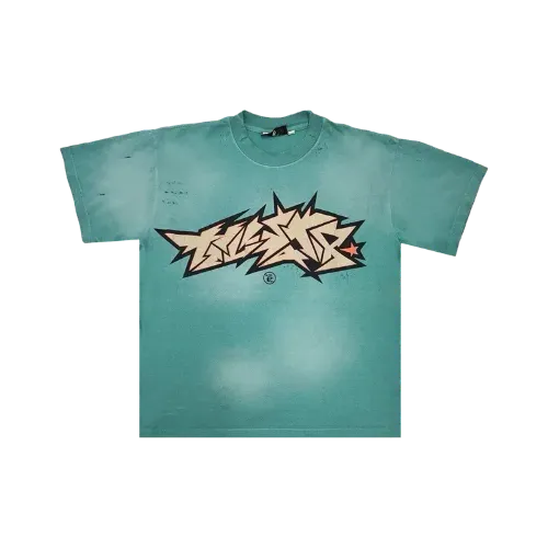 Camiseta Hellstar Crack Print Green