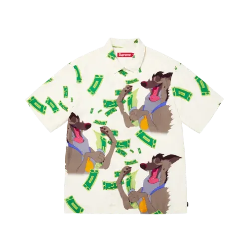 Camisa Supreme All Dogs Go To Heaven S/S White FW25-W11
