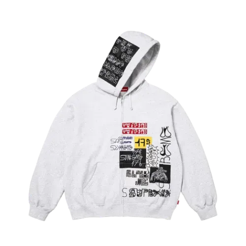 Moletom Supreme 176 Zip Up Hooded Ash Grey FW25-W11