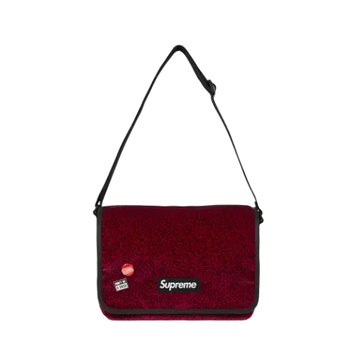 Bolsa Supreme Velvet Small Messenger Red Leopard FW25-W11
